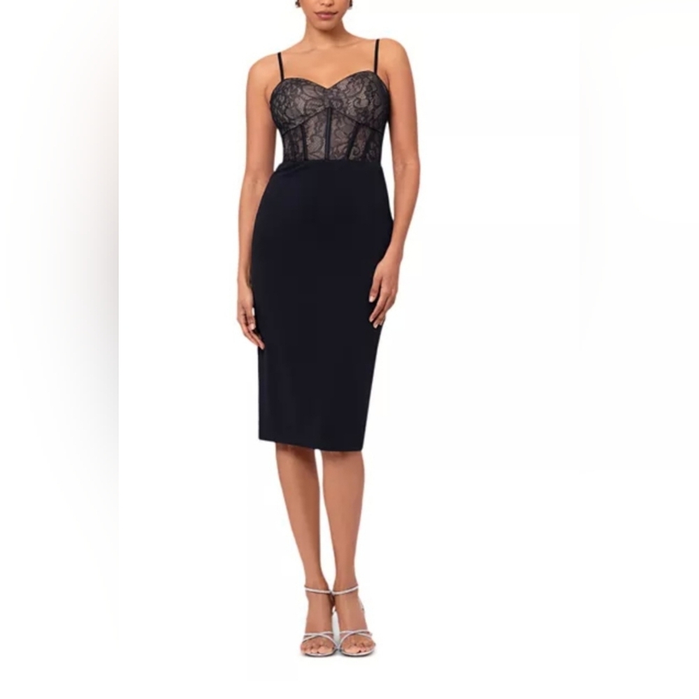 New Aqua Formal Corset Midi Dress Size 0